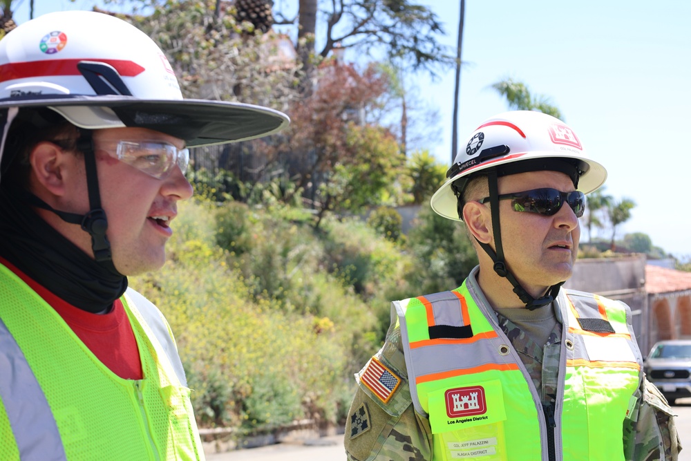 Col. Jeff Palazzini visits the Palisades fire-impacted area