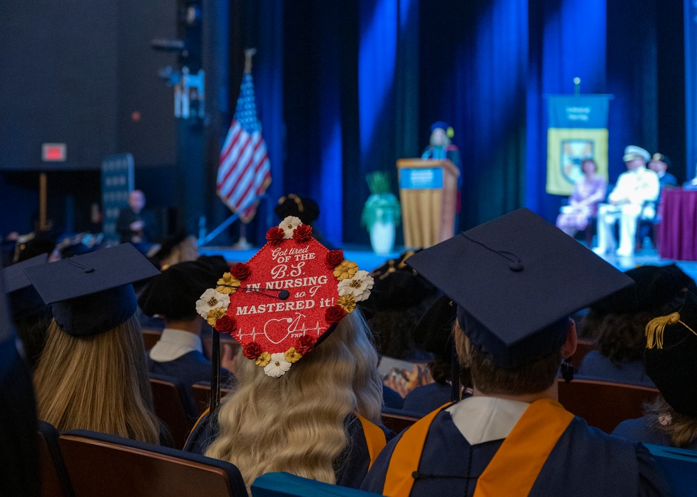 Rear Adm. Hawkins speaks at George Washington University Nursing Commencement Ceremony