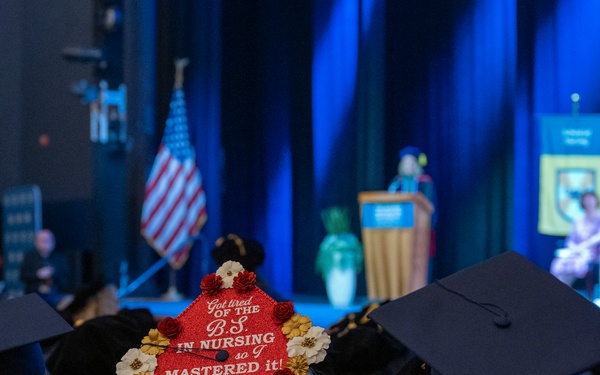 Rear Adm. Hawkins speaks at George Washington University Nursing Commencement Ceremony