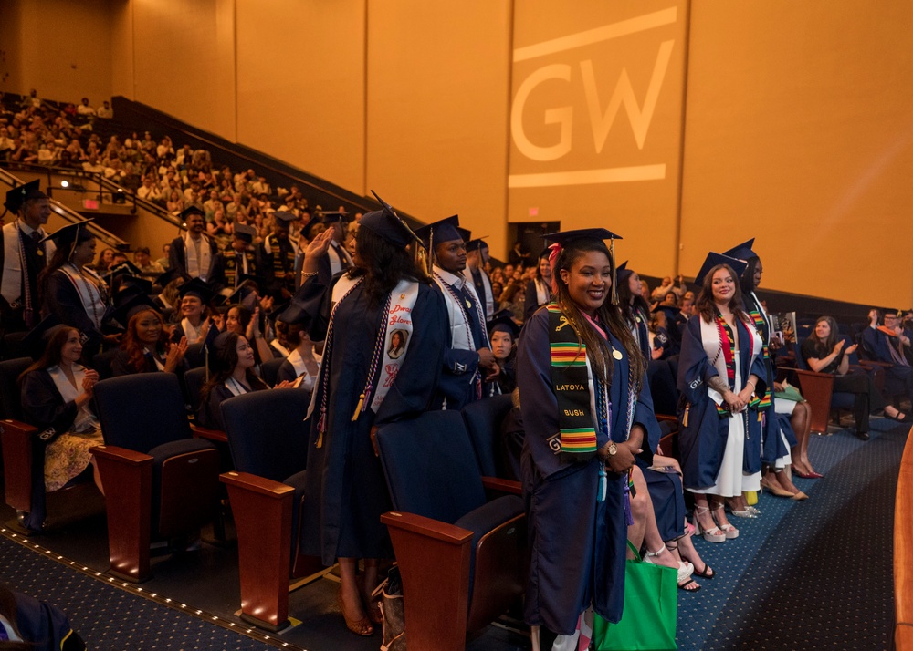 Rear Adm. Hawkins speaks at George Washington University Nursing Commencement Ceremony