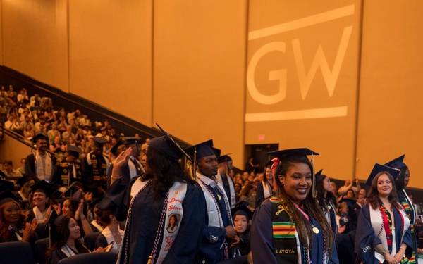 Rear Adm. Hawkins speaks at George Washington University Nursing Commencement Ceremony