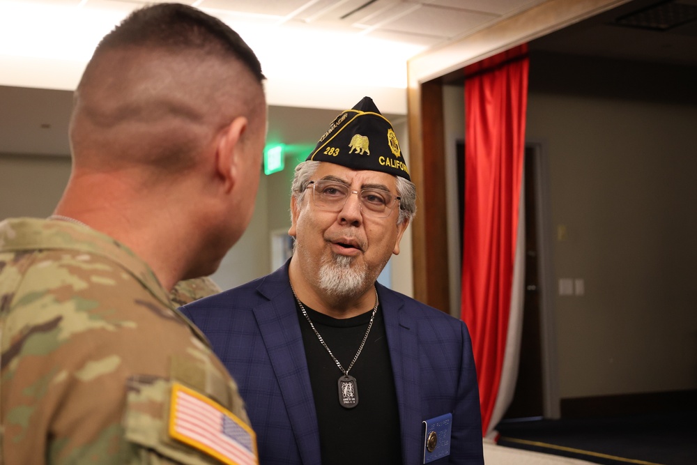 Command Sergeant Major Douglas Galick visits the Palisades fire-impacted area