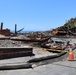 Debris clearing on Rambla Vista.