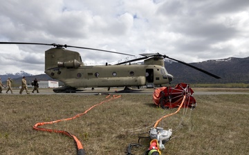 Alaska Army National Guard aviators hone fire suppression skills