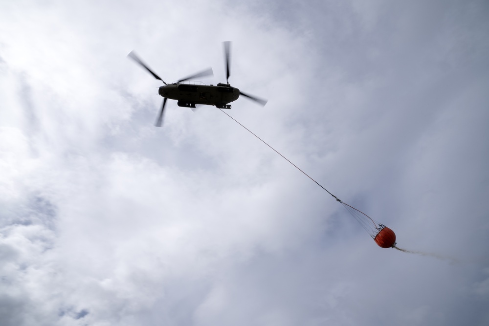 Alaska Army National Guard aviators hone fire suppression skills