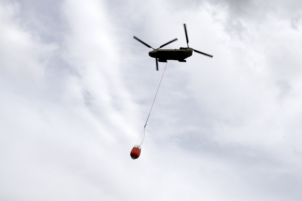 Alaska Army National Guard aviators hone fire suppression skills