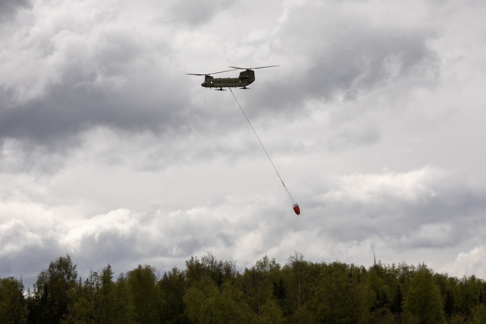 Alaska Army National Guard aviators hone fire suppression skills