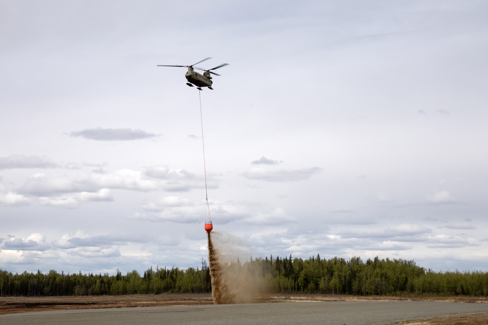 Alaska Army National Guard aviators hone fire suppression skills