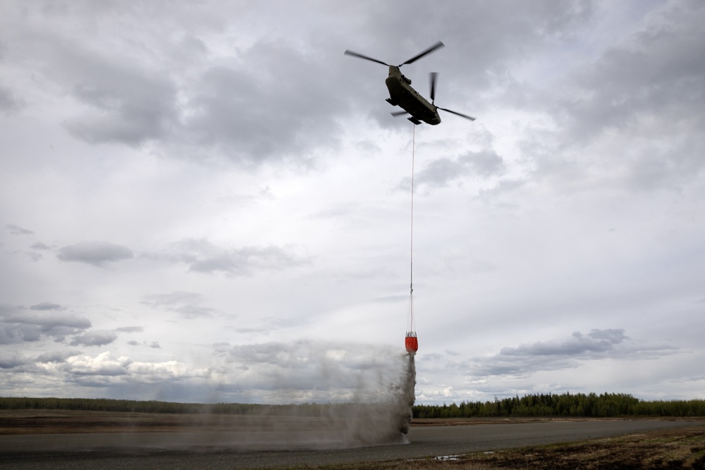 Alaska Army National Guard aviators hone fire suppression skills
