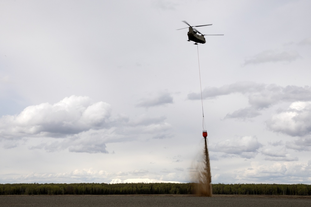 Alaska Army National Guard aviators hone fire suppression skills