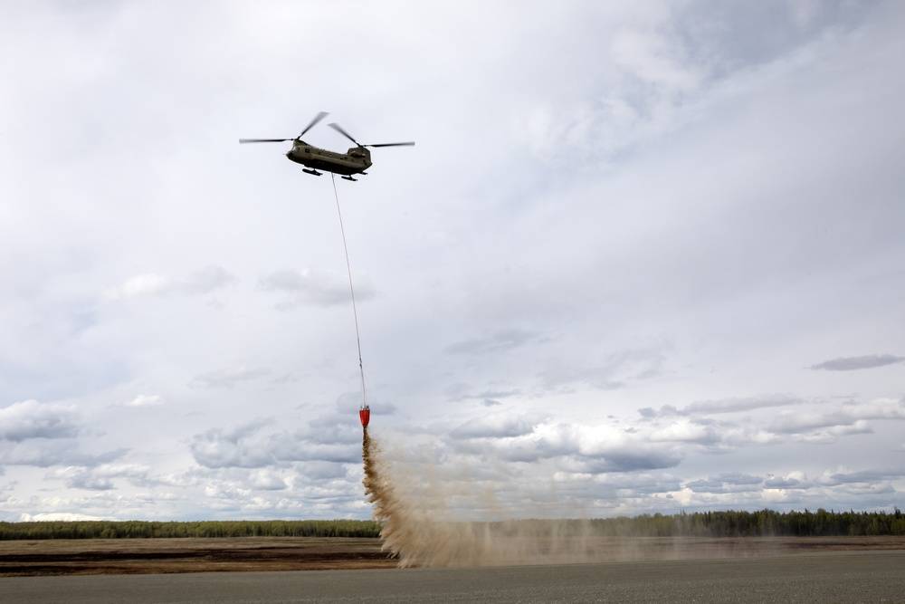 Alaska Army National Guard aviators hone fire suppression skills
