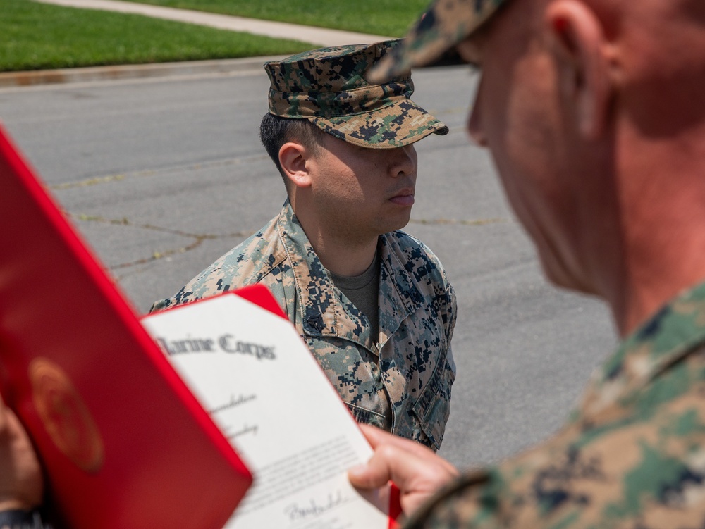 15th MEU Recognizes Marines for Hard Work