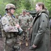 Lithuanian Minister of Defense Meets with US Soldiers