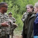 The Minister of Defense and the US Ambassador meet with US forces