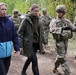 The Lithuanian Minister of Defense and the US Ambassador meet with US forces
