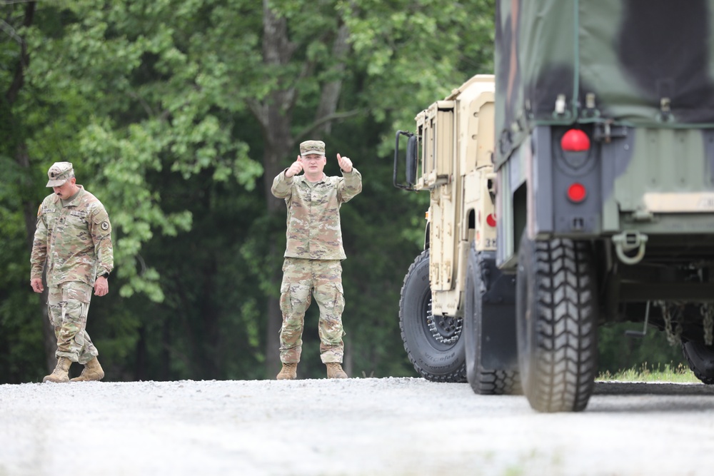 301st HHD embarks on convoy operations and ground-guidance training in VTS-Milan