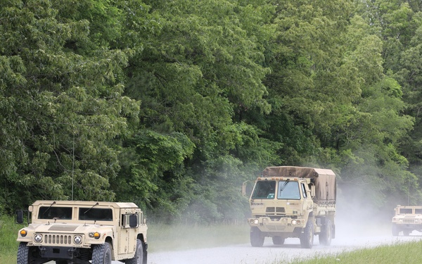 301st HHD embarks on convoy operations and ground-guidance training in VTS-Milan