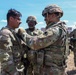 The 593rd Command Team visit Soldiers at yakima training center