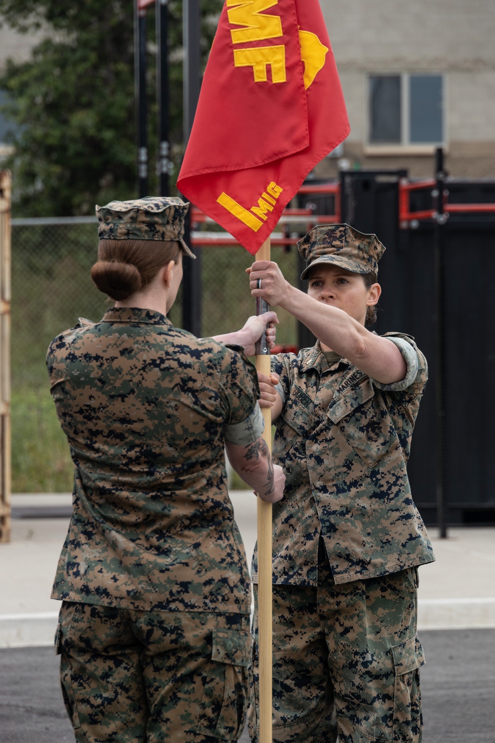 Information Maneuver Company Change of Command Ceremony