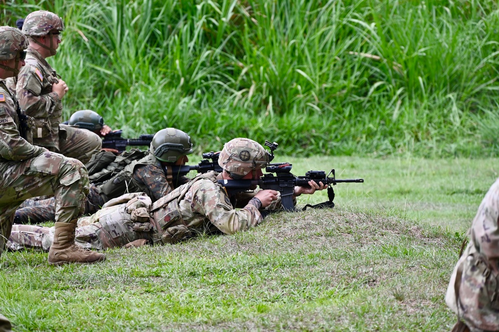 Small arms training as part of CENTAM Guardian 25