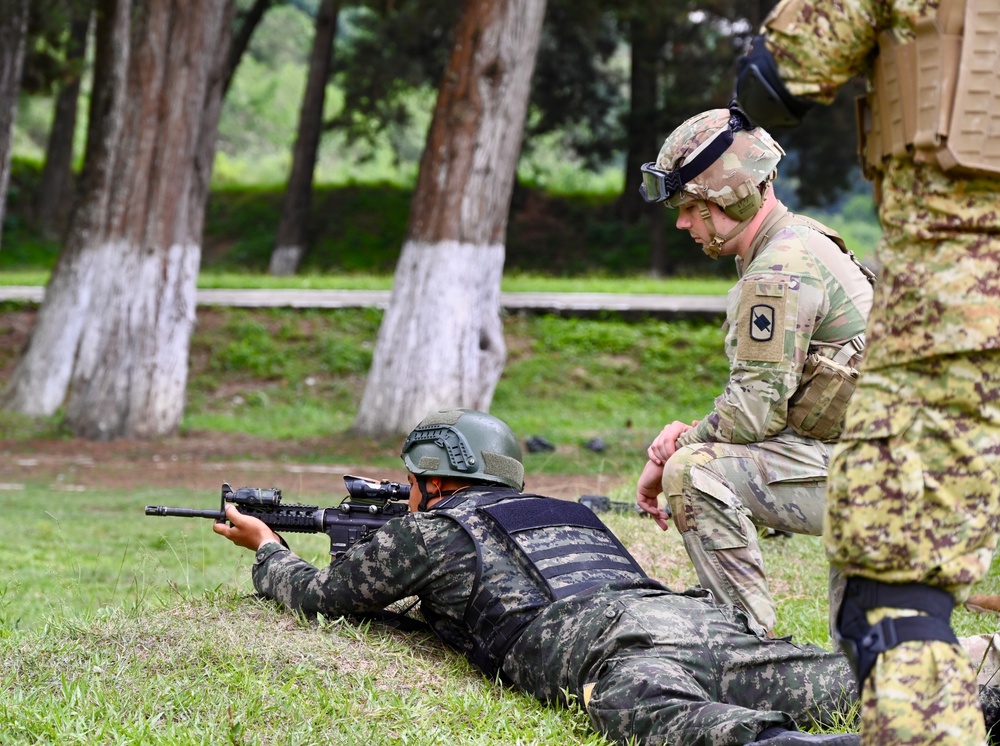 Small arms training as part of CENTAM Guardian 25