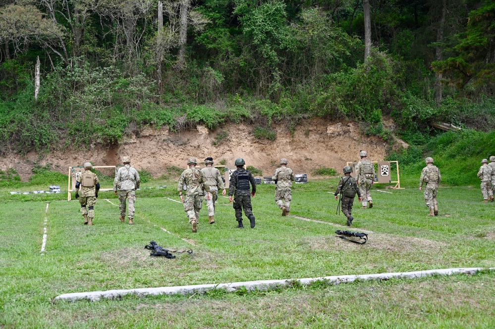 Small arms training as part of CENTAM Guardian 25