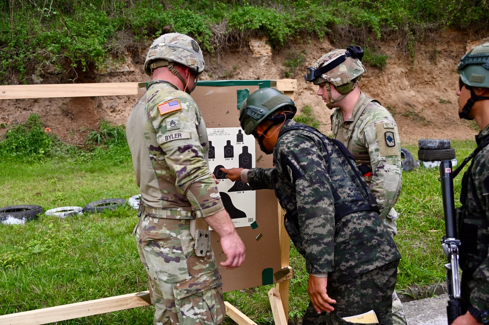 Small arms training as part of CENTAM Guardian 25