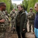 The Lithuanian Minister of Defense and the US Ambassador meet with US forces