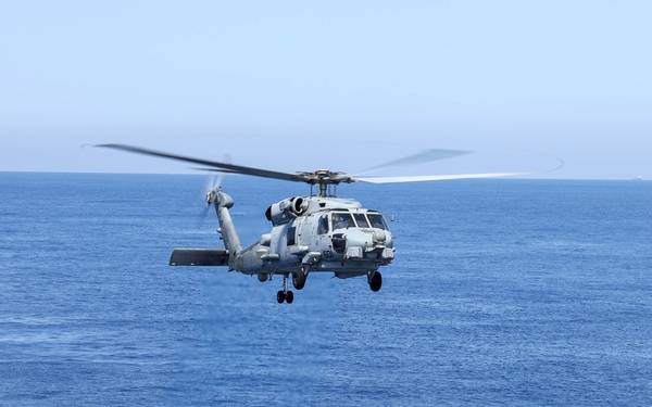 USS The Sullivans Participates in operations with NATO Allies.