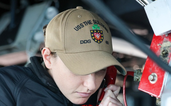 USS The Sullivans Participates in operations with NATO Allies.