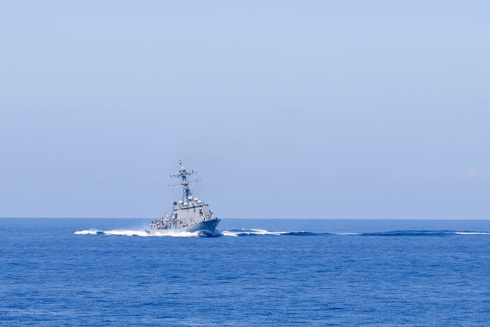 USS The Sullivans Participates in operations with NATO Allies.