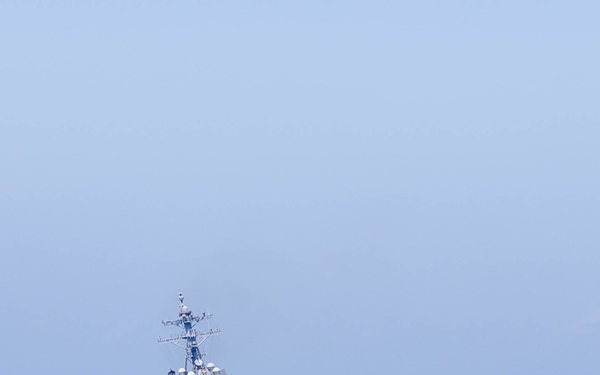 USS The Sullivans Participates in operations with NATO Allies.