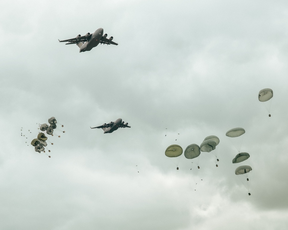 173rd Airborne Brigade Executes Heavy Equipment Drop During Swift Response 2025 in Lithuania