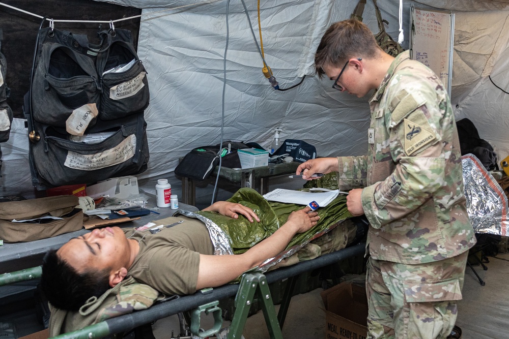 1-501st Infantry Conducts Prolonged Casualty Care Training During Combined Resolve 25-2