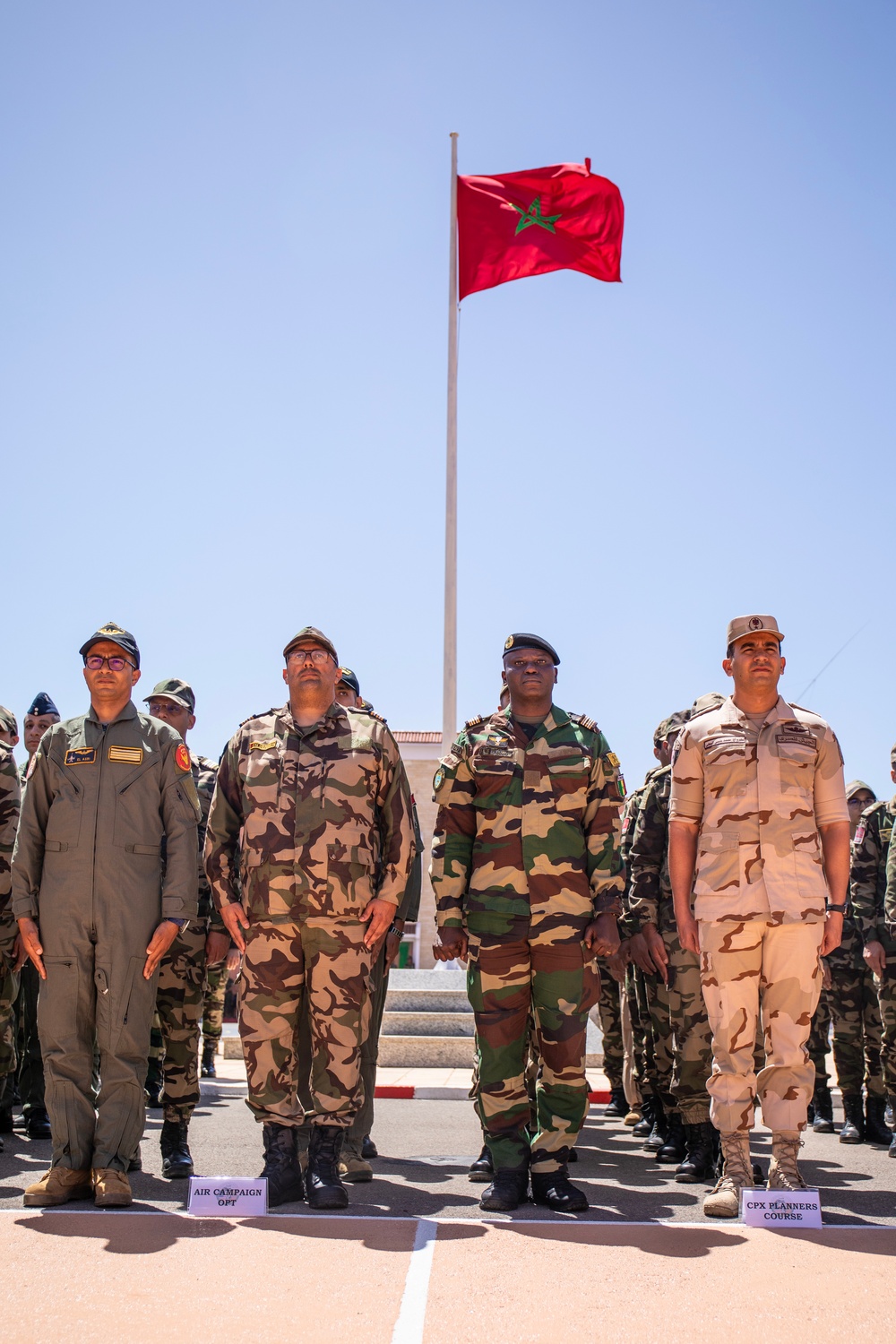African Lion partner nations participate in an academics graduation