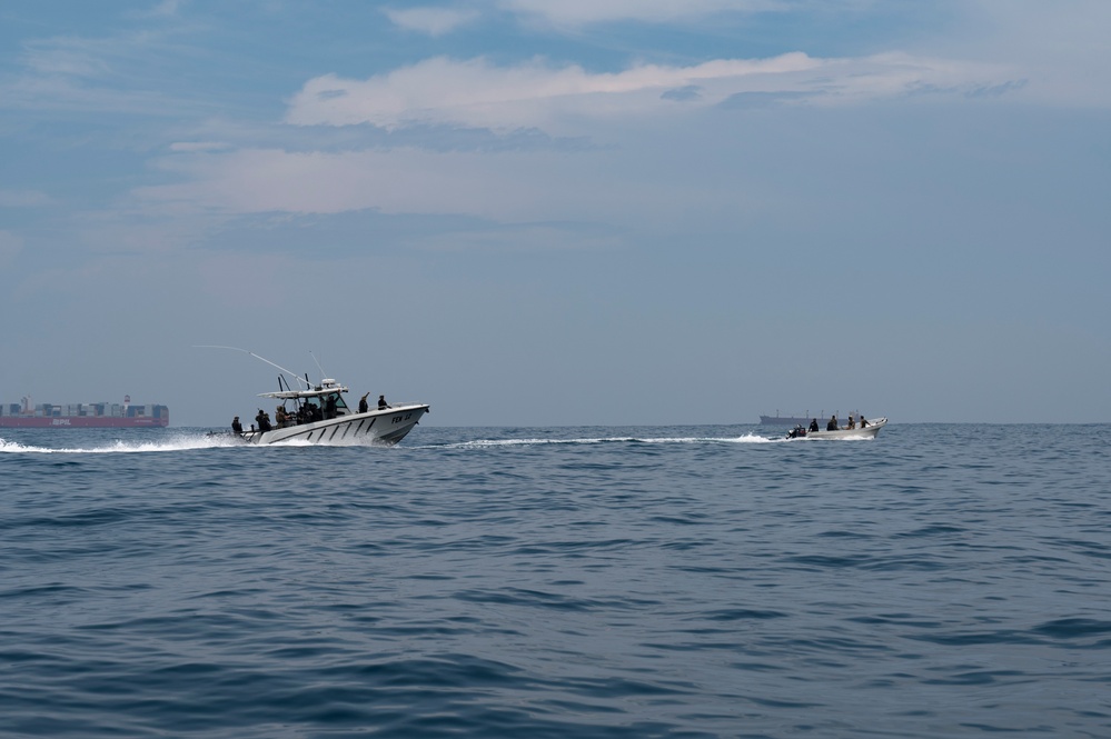U.S. Navy Special Warfare and Guatemalan combat crewman execute drug interdiction exercise