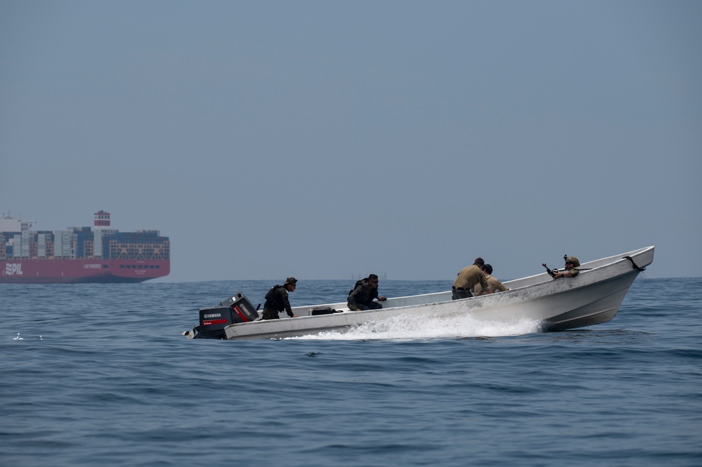 U.S. Navy Special Warfare and Guatemalan combat crewman execute drug interdiction training