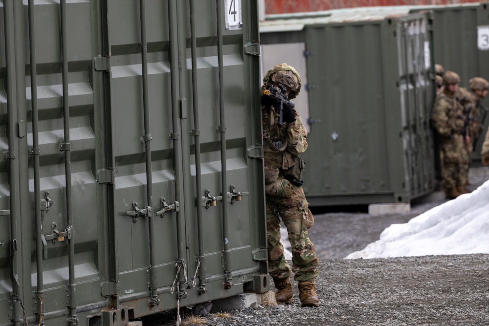 Panther Brigade Soldiers seize the objective from NATO Allies and partners during Swift Response