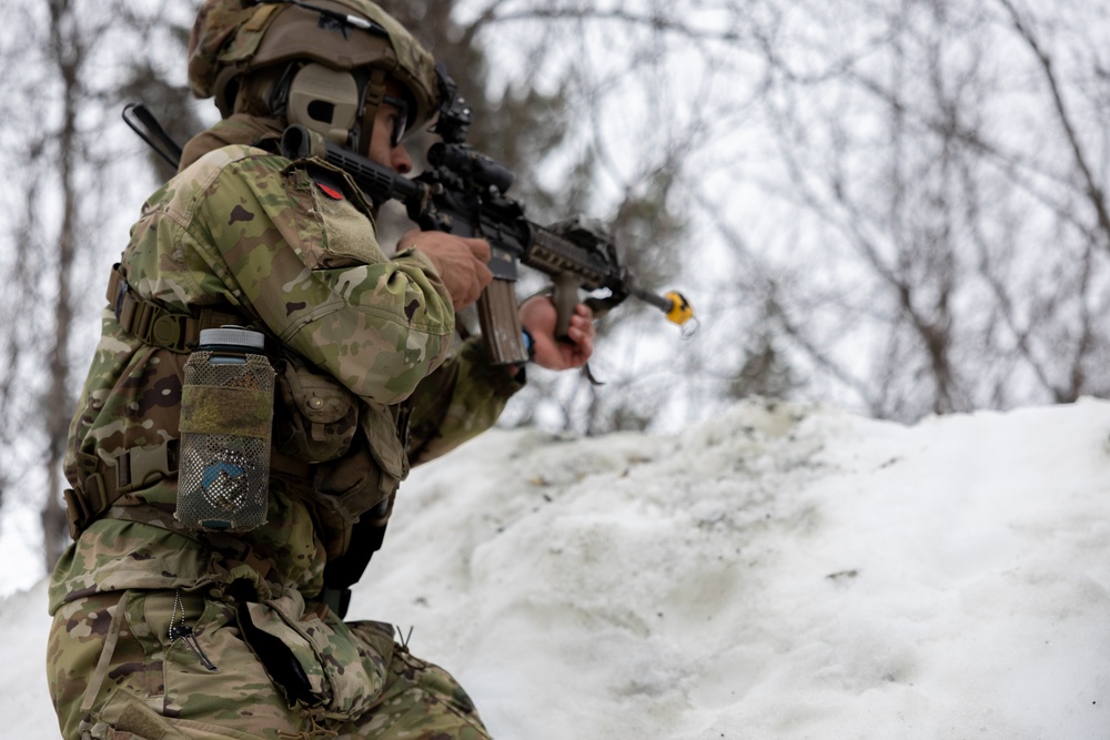 Panther Brigade Soldiers seize the objective from NATO Allies and partners during Swift Response