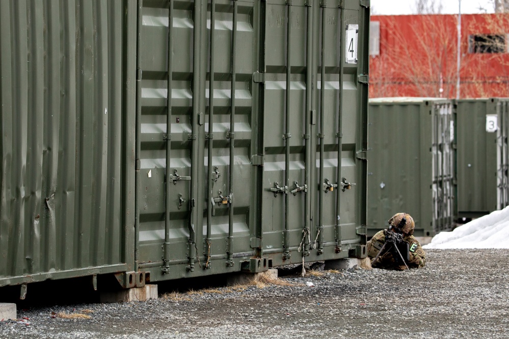 Panther Brigade Soldiers seize the objective from NATO Allies and partners during Swift Response