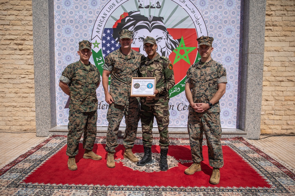 African Lion partner nations participate in an academics graduation