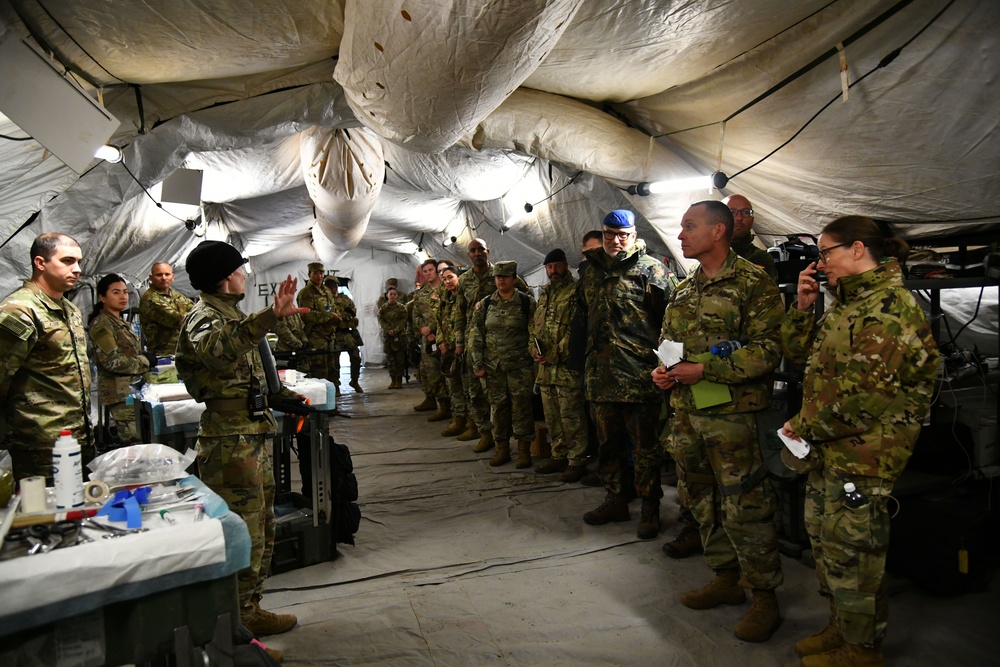 Multinational hospital exercise at Vepirai Rocket base during Swift Response 2025