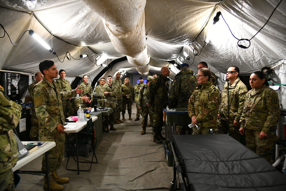 Multinational hospital exercise at Vepirai Rocket base during Swift Response 2025