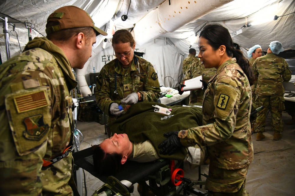Multinational hospital exercise at Vepirai Rocket base during Swift Response 2025