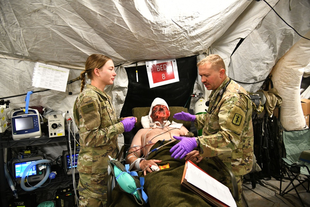 Multinational hospital exercise at Vepirai Rocket base during Swift Response 2025