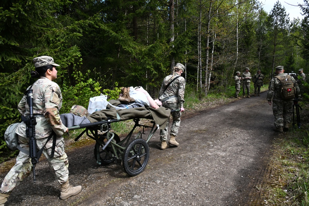 Multinational hospital exercise at Vepirai Rocket base during Swift Response 2025