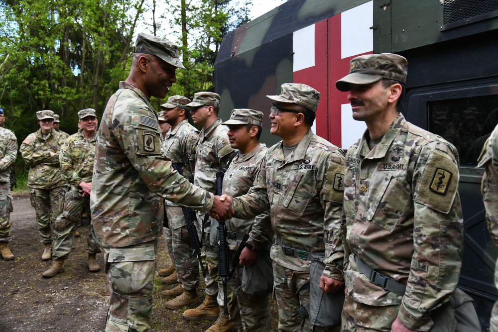 Multinational hospital exercise at Vepirai Rocket base during Swift Response 2025