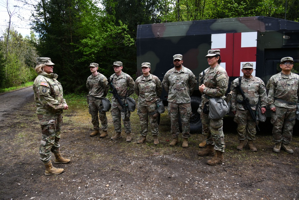 Multinational hospital exercise at Vepirai Rocket base during Swift Response 2025