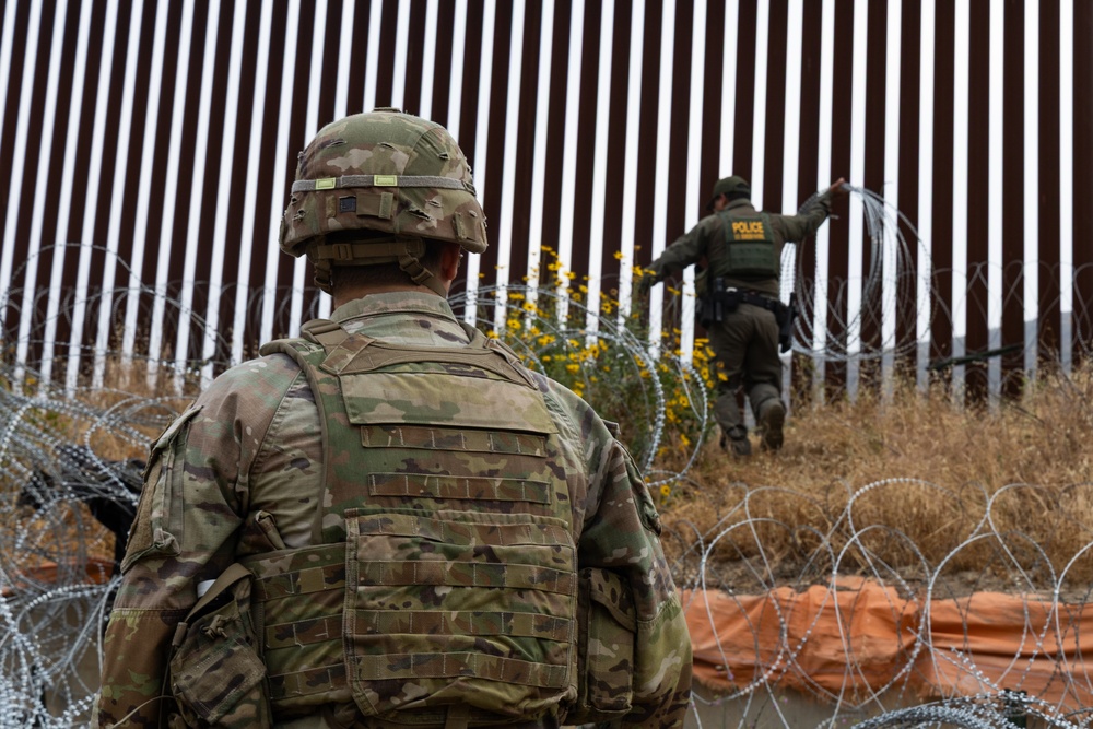 549th Military Police Company conducts joint patrol with Border Patrol