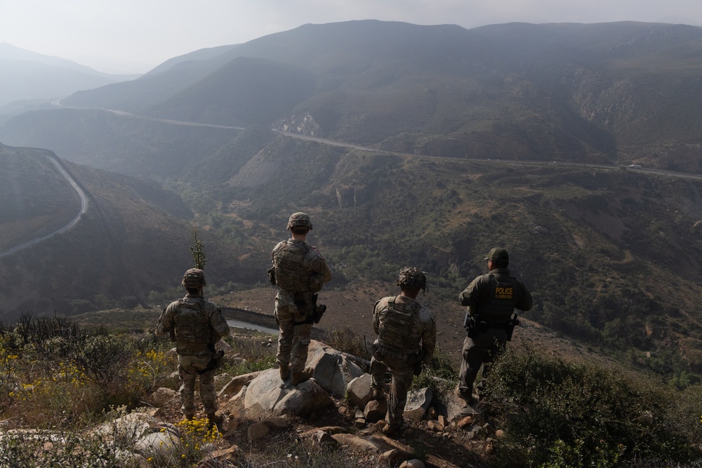 549th Military Police Company conducts joint patrol with Border Patrol